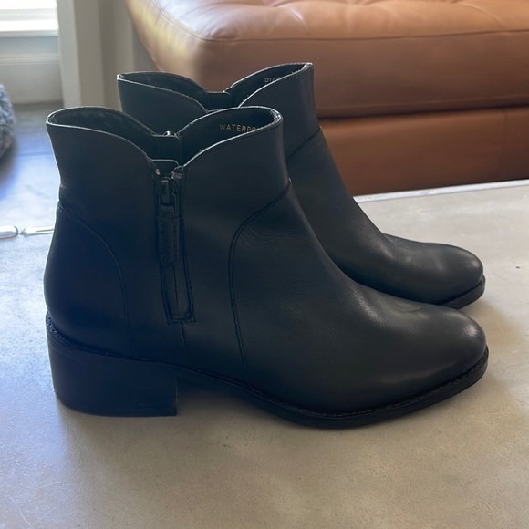Cole Haan Black Booties Lyla Waterproof - Picture 2 of 8